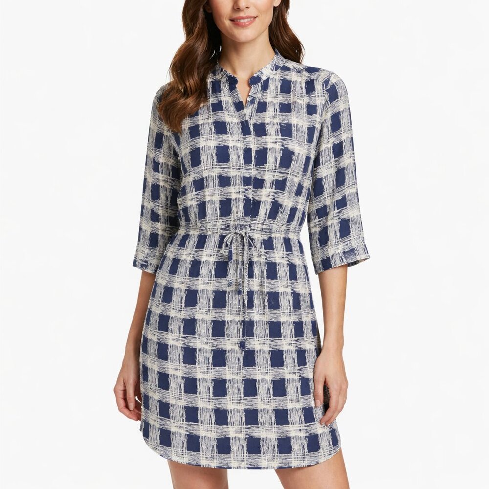 ❤️5/$25 Fossil Navy Blue Tunic‎ Style Dress Small